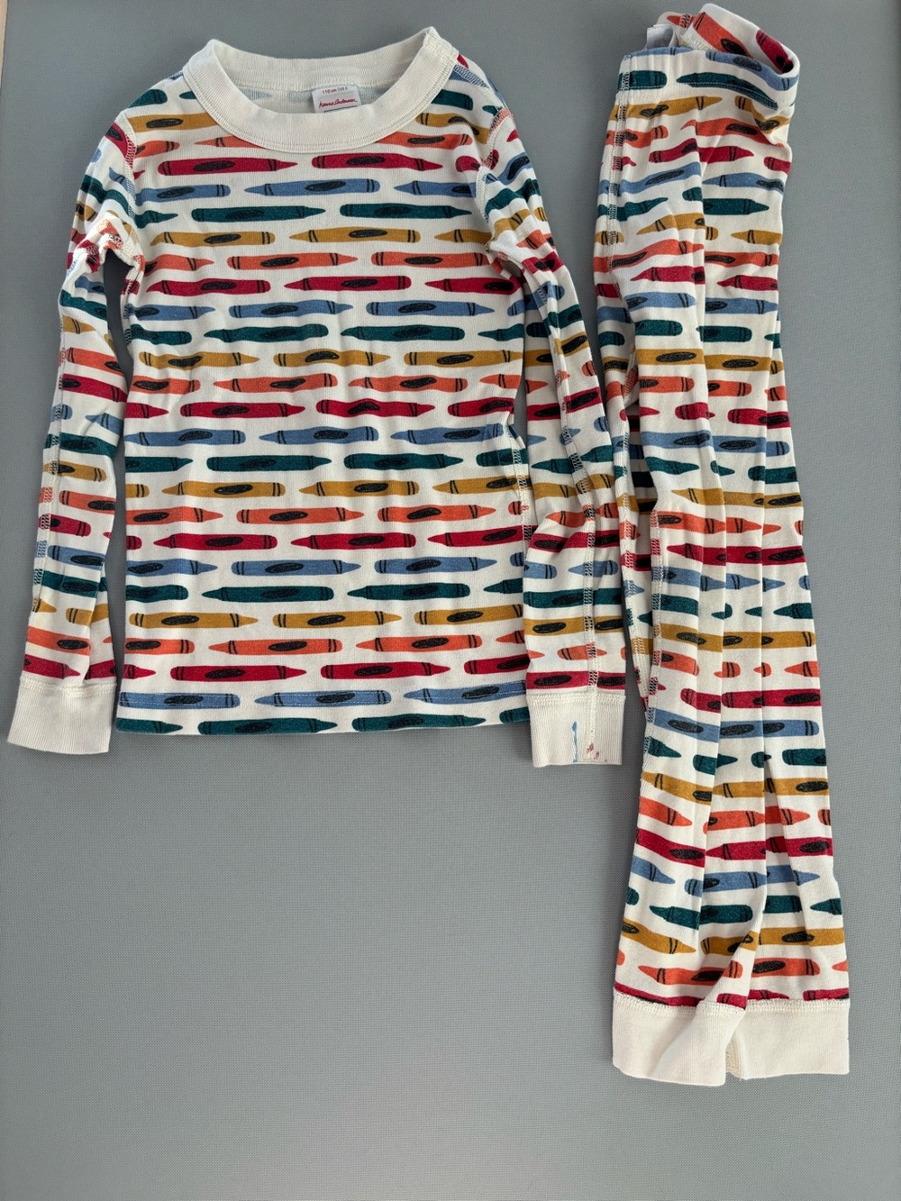 Hanna Andersson Crayon Pajama Set Size 5